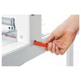 Massicot manuel professionnel A3 4305 avec pieds support IDEAL — Changement réglette