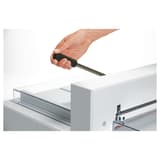 Massicot électrique professionnel A3 4315 avec pieds support IDEAL — Dispositif de pression manuelle