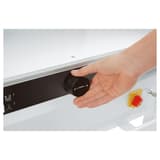 Massicot électrique professionnel programmable A3+ 4855 IDEAL — Bouton moleté électronique pour le déplacement à vitesse variable de la butée