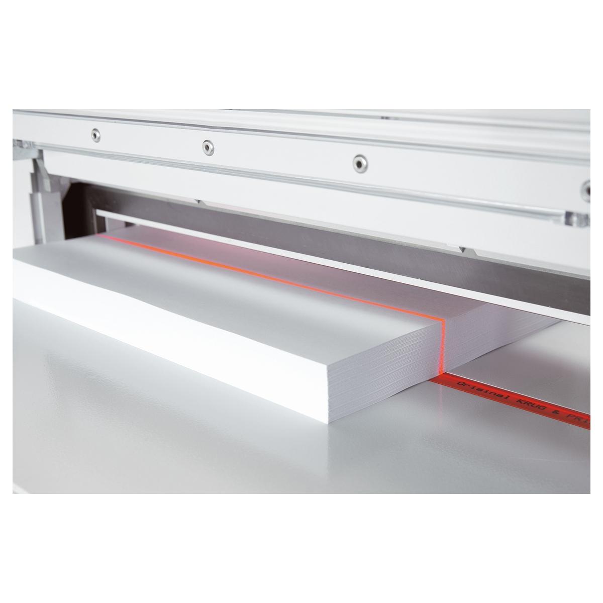 Massicot électrique A3 4315 sur meuble IDEAL — Laser précision pour découpe