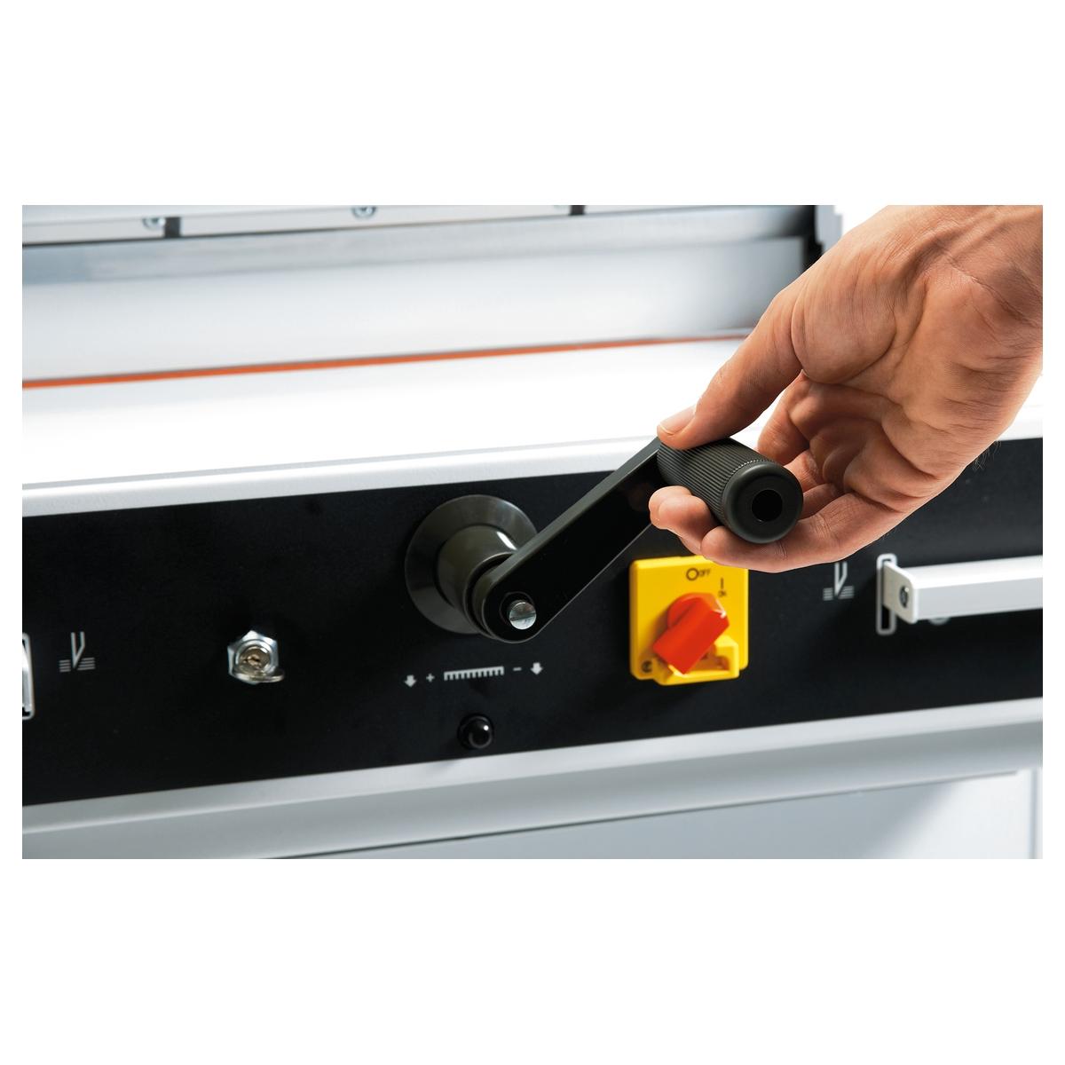 Massicot électrique A3 4350 IDEAL — Manivelle ajustement