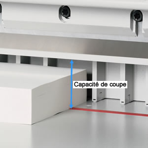 Massicot électrique IDEAL 4810 à forte capacité de coupe pour les gros volumes